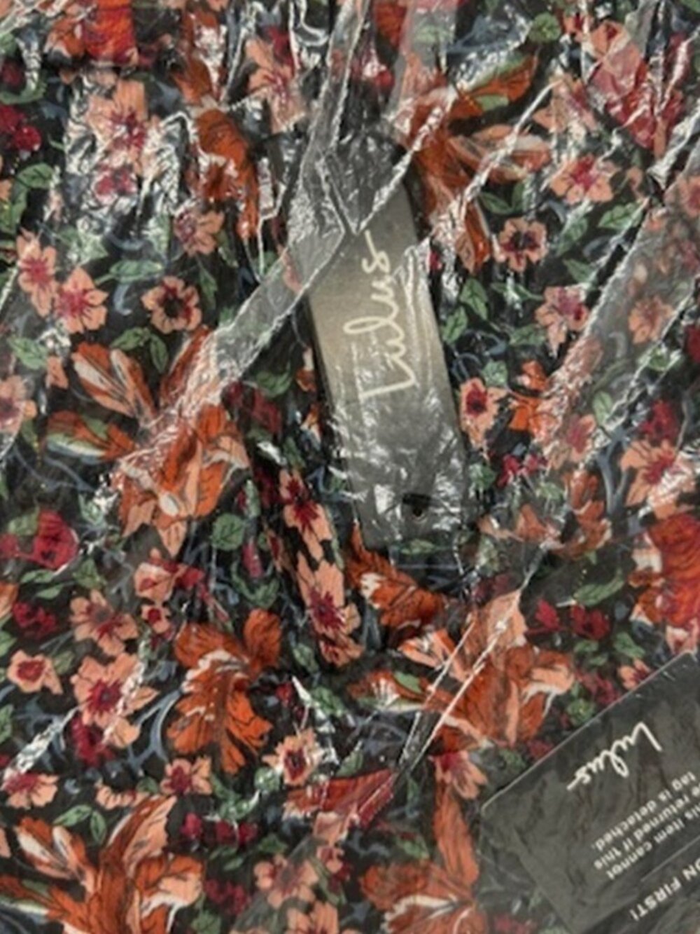 Lulus Get Your Attention Black Multi Floral Print Maxi Dress NWT - Picture 7 of 10